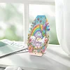 Diamond Painting Wooden Rainbow Flowers Necklace Display Stand Holder