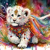 Diamond Painting-DIY Crystal Rhinestone Lion
