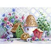 Diamond Painting-DIY Full Round Drill Flower Bird House
