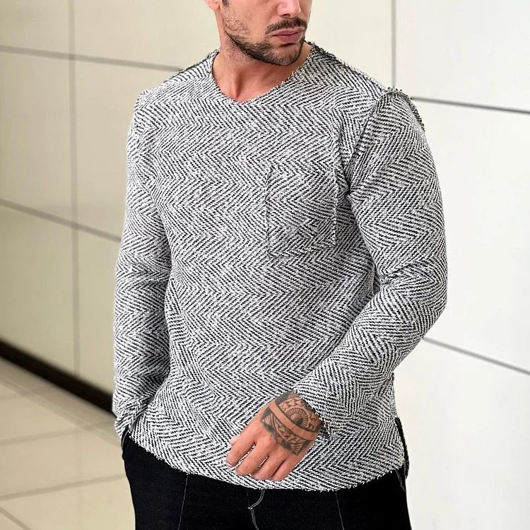 Jacquard Premium Premium Long Sleeve T-Shirt