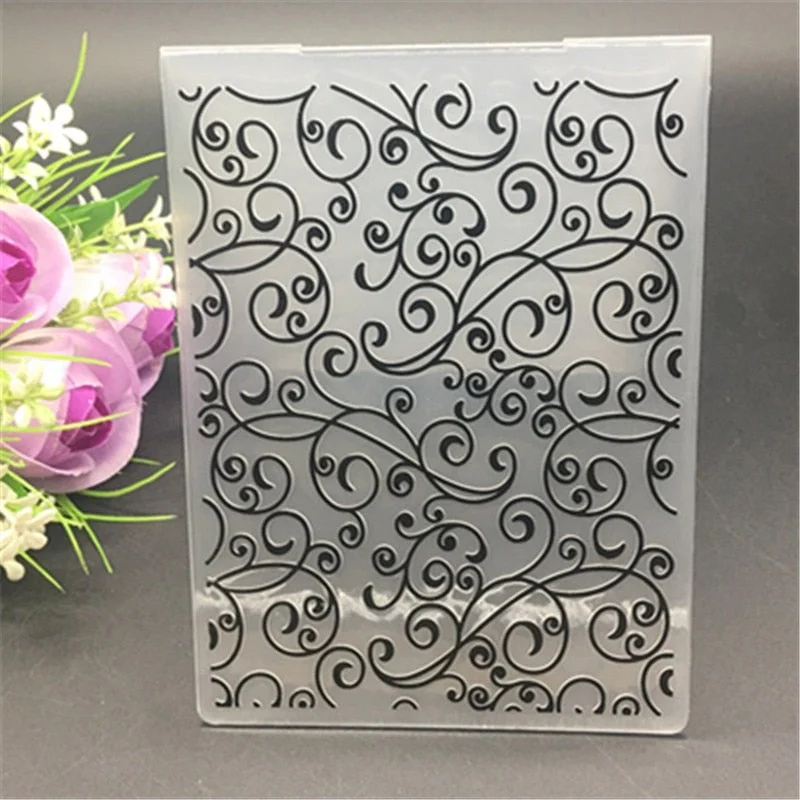 Leaves Plastic Embossing Folder For Scrapbook DIY Album Card Tool Plastic Template