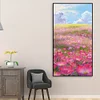 Diamond Painting -DIY Round Drill Mountains Wildflowers（40x70cm）