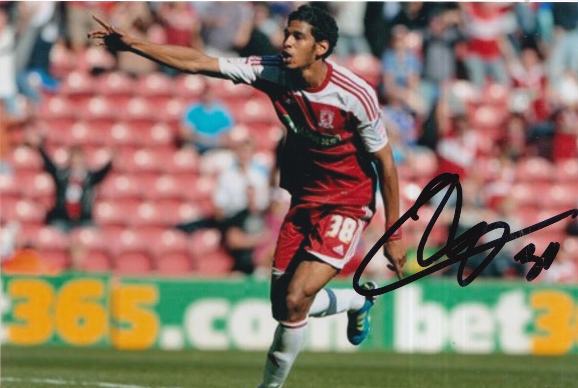 MIDDLESBROUGH HAND SIGNED FARIS HAROUN 6X4 Photo Poster painting 3.