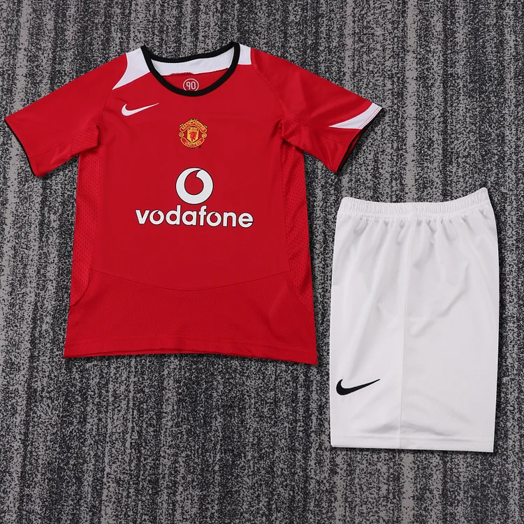 2005-06 Manchester United Home Retro Shirt - Kids