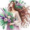 Diamond Painting-DIY Crystal Rhinestone Flower Fairy