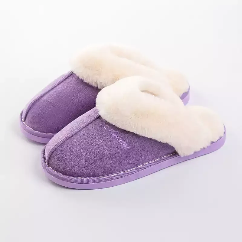 Letclo™ Fall Winter Warm Indoor Couples Non-Slip Cotton Slippers letclo 