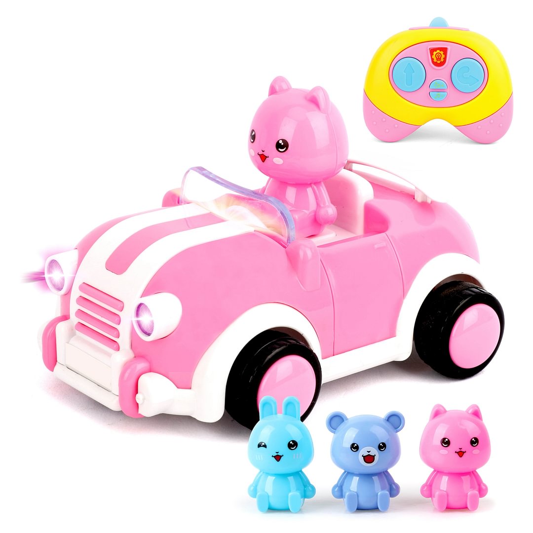 Pink Cartoon Remote Control Car,2CH Race Car Toys