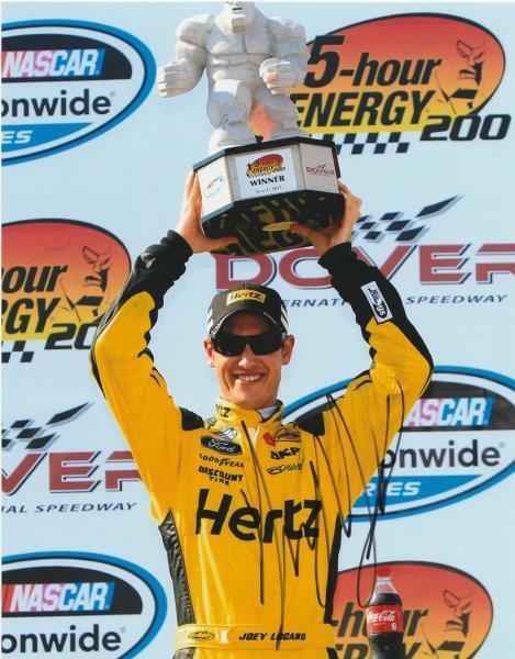 JOEY LOGANO Signed NASCAR 8 x 10 Photo Poster painting Autographed