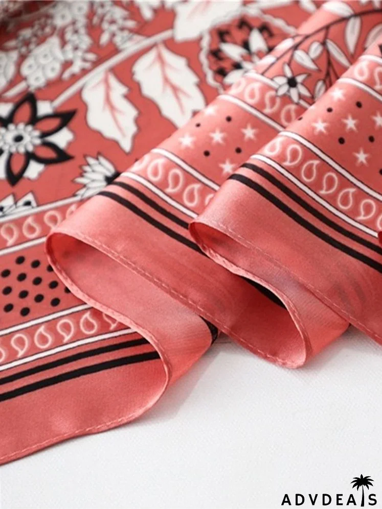 Flower Print Bandana