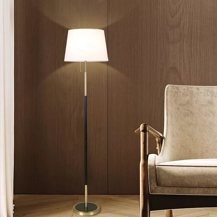 Eryn Simple Floor Lamp, Metal & Textile, 4 Colors, 160CM Long