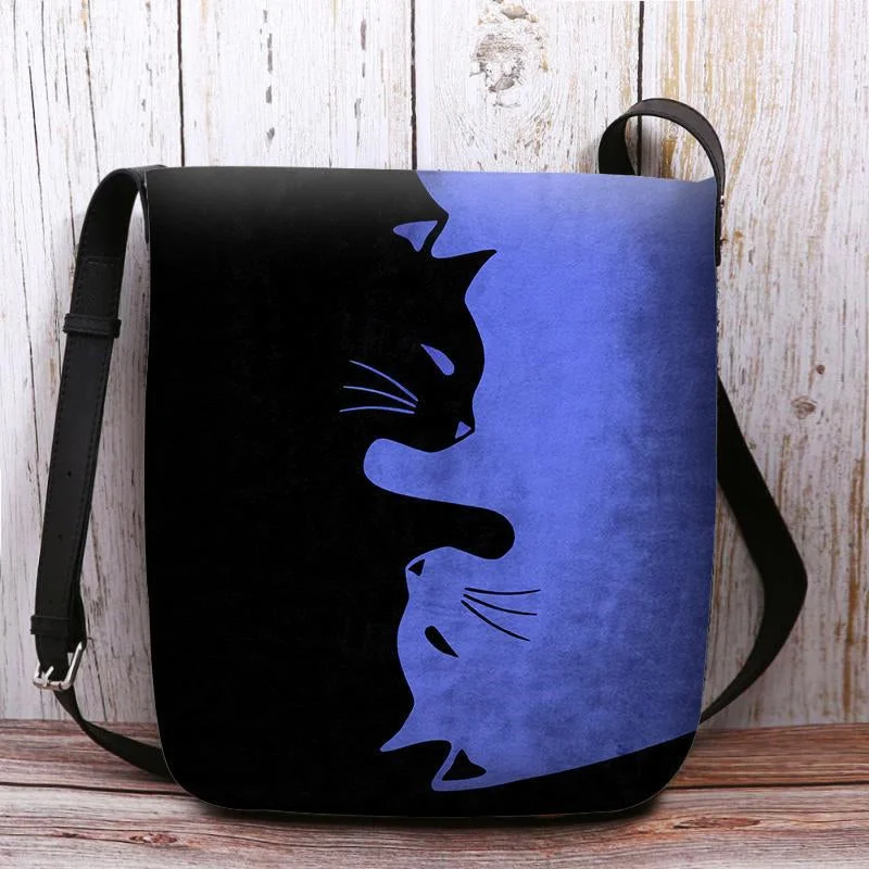 Style & Comfort for Mature Women Women's Cat Print Crossbody Bags Shoulder Bags