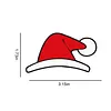 3pcs 3D Christmas Hat Car Decorative Stickers Waterproof for Automotive Exterior