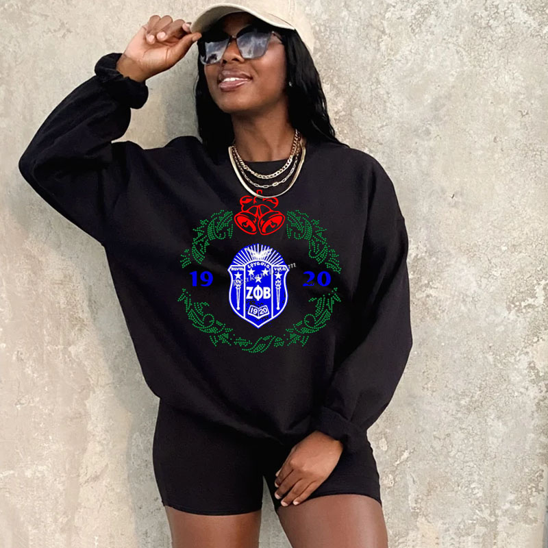 ΖΦΒ christmas crew neck sweatshirt