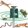 Ultrasonic Animal Repeller 360 Degree Solar IP44 Waterproof for Garden Yard Lawn