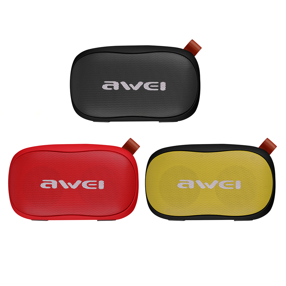 Awei Portable Bluetooth-compatible Speaker 4.2+EDR Wireless MP3 Player Mini Subwoofer, Red, 501 Original