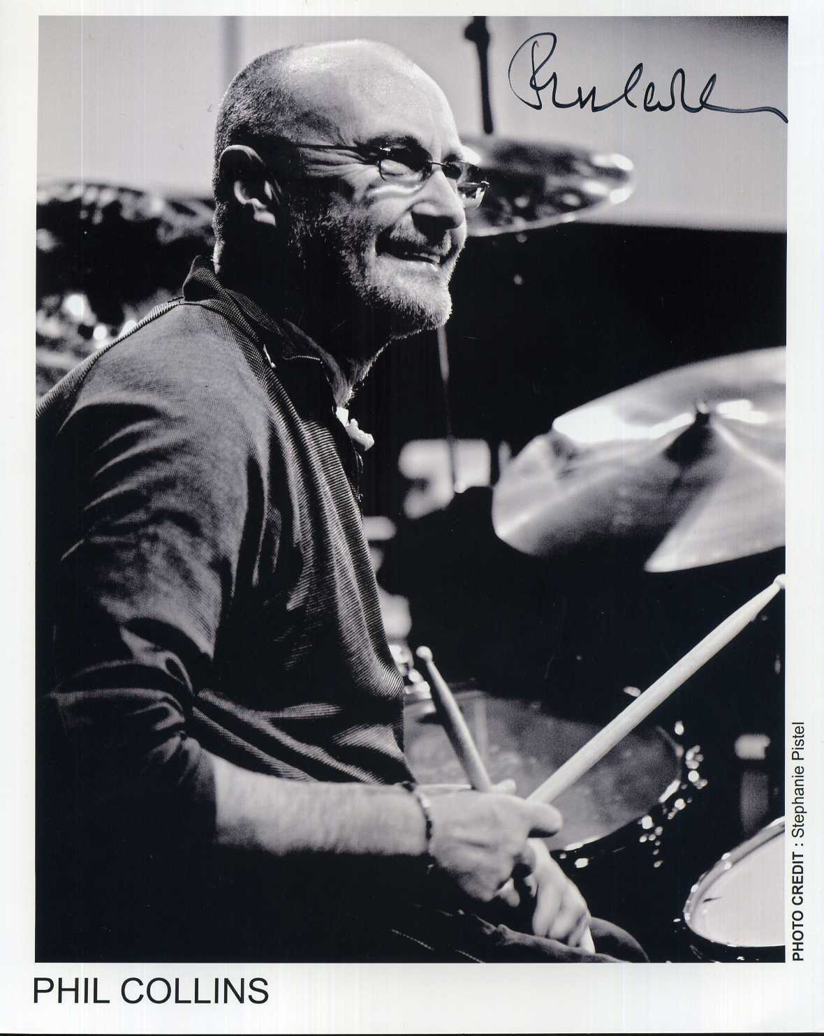 PHIL COLLINS Signed 'Drums' Photo Poster paintinggraph - Pop / Rock Singer - preprint