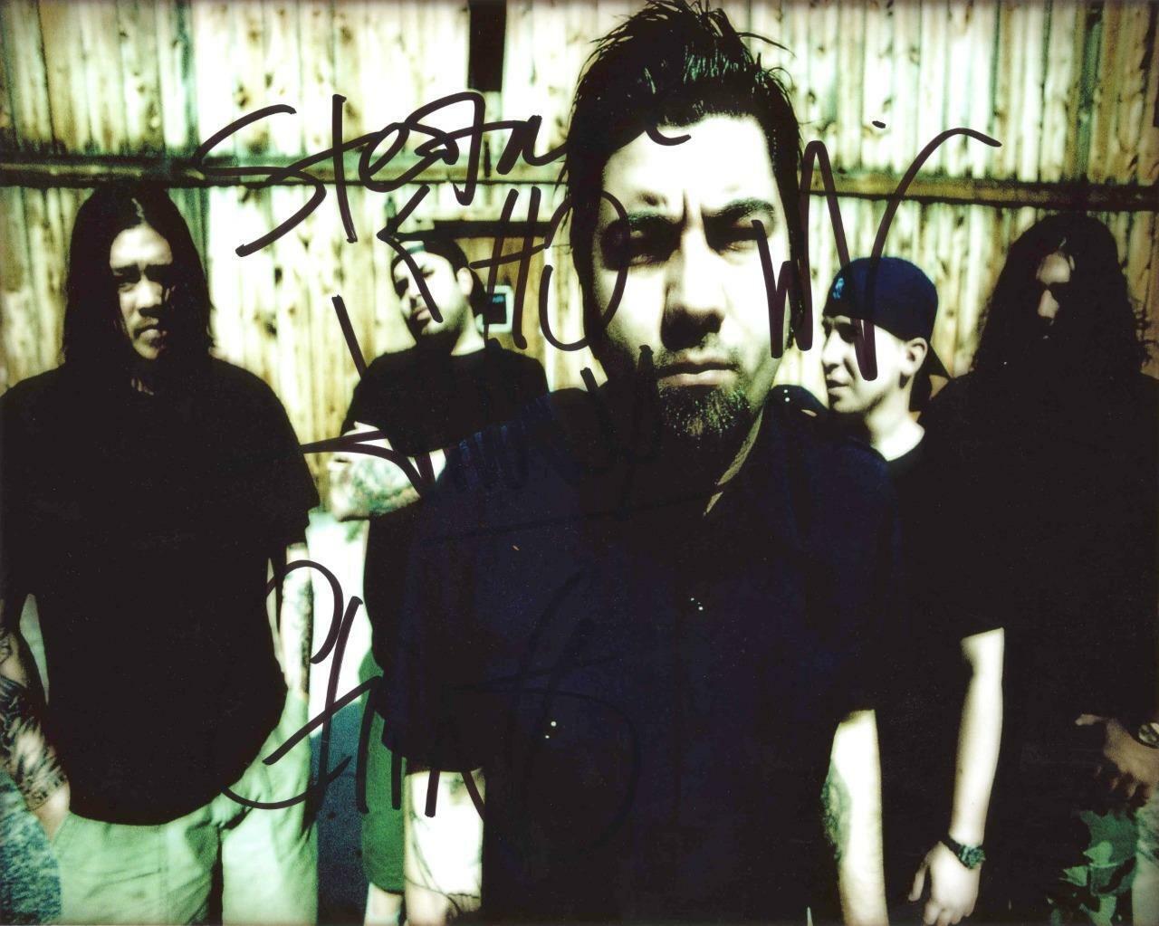 Deftones X5 Band SIGNED AUTOGRAPHED 10 X 8