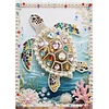 Meeresschildkr&ouml;ten B Spezialgeformte 5D DIY Teilbohrdiamanten Dots Edelsteinkunst-Kits f&uuml;r Erwachsene Anf&auml;nger Wohnkultur Diamanten Gem&auml;lde Edelsteink