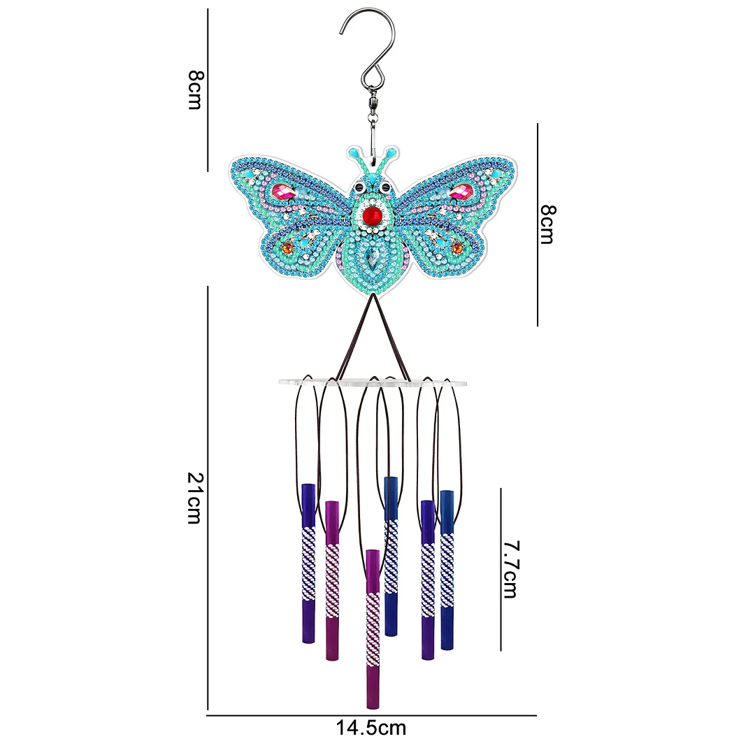 DIY Diamond Animal Wind Chime Pendant