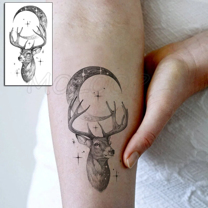 Water Transfer Tattoo Sexy Running Horse Anime Tattoo Body Art Waterproof Temporary Fake Flash Tattoo for Man Woman 10.5*6cm