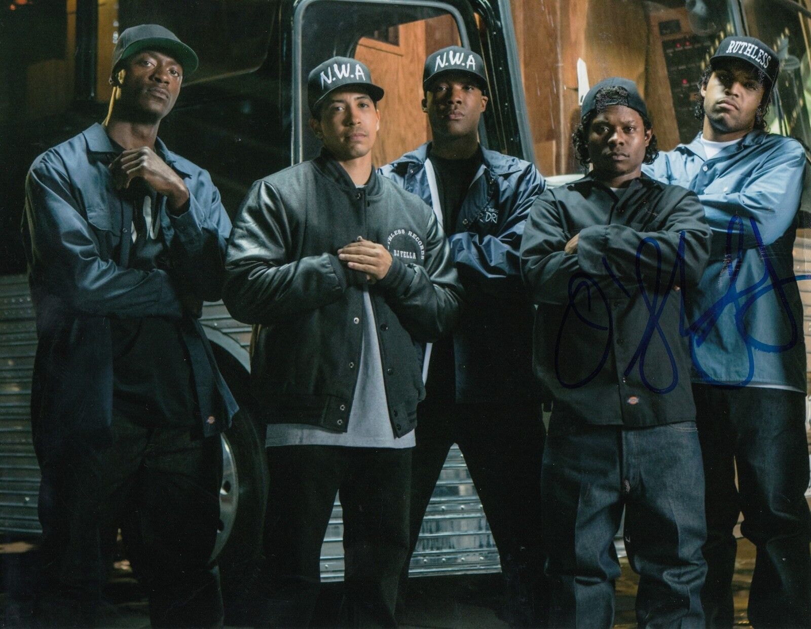 O'SHEA JACKSON signed *STRAIGHT OUTTA COMPTON* ICE CUBE 8X10 W/COA *PROOF* #2