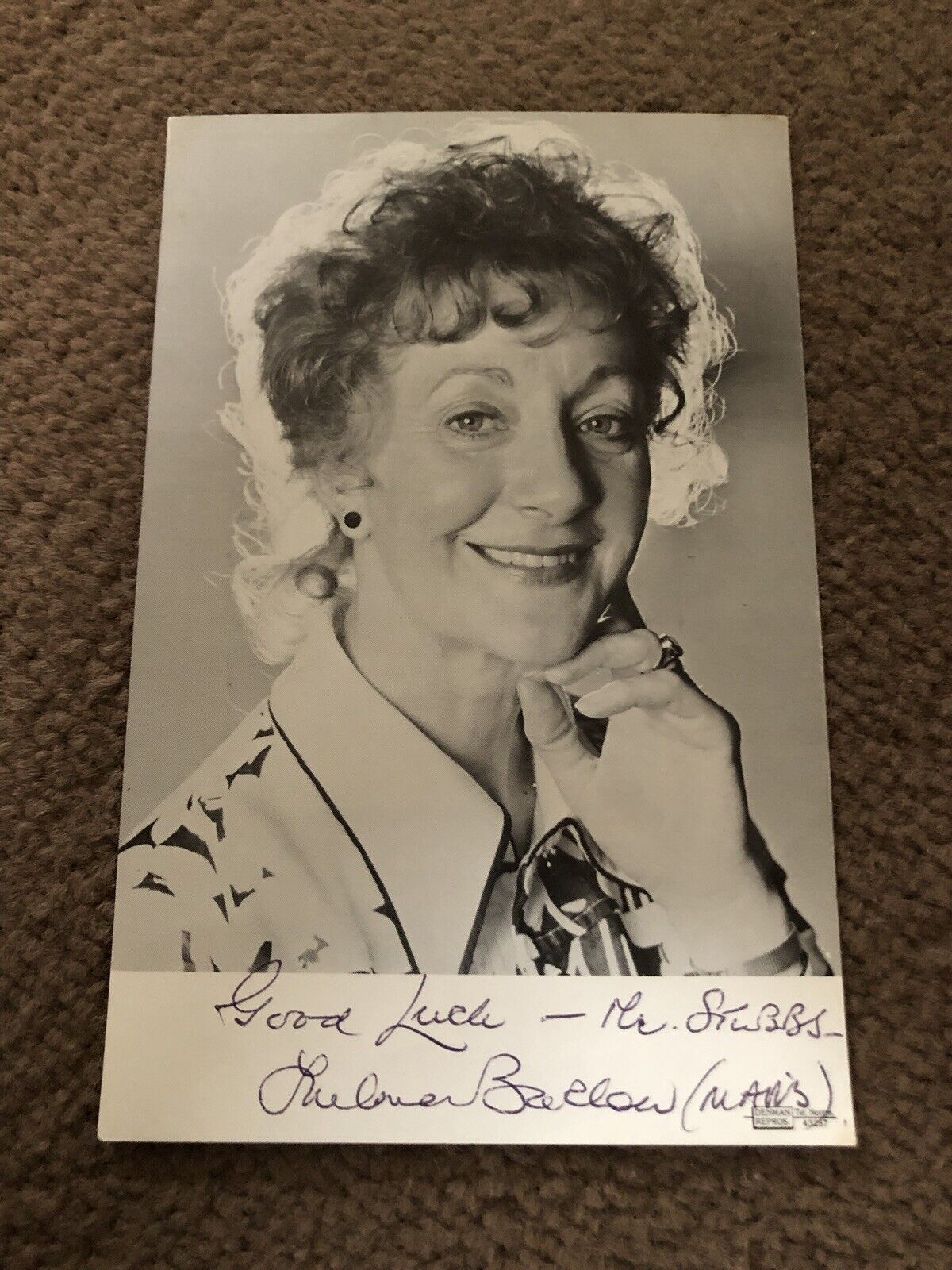 THELMA BARLOW (CORONATION STREET) SIGNED Photo Poster painting