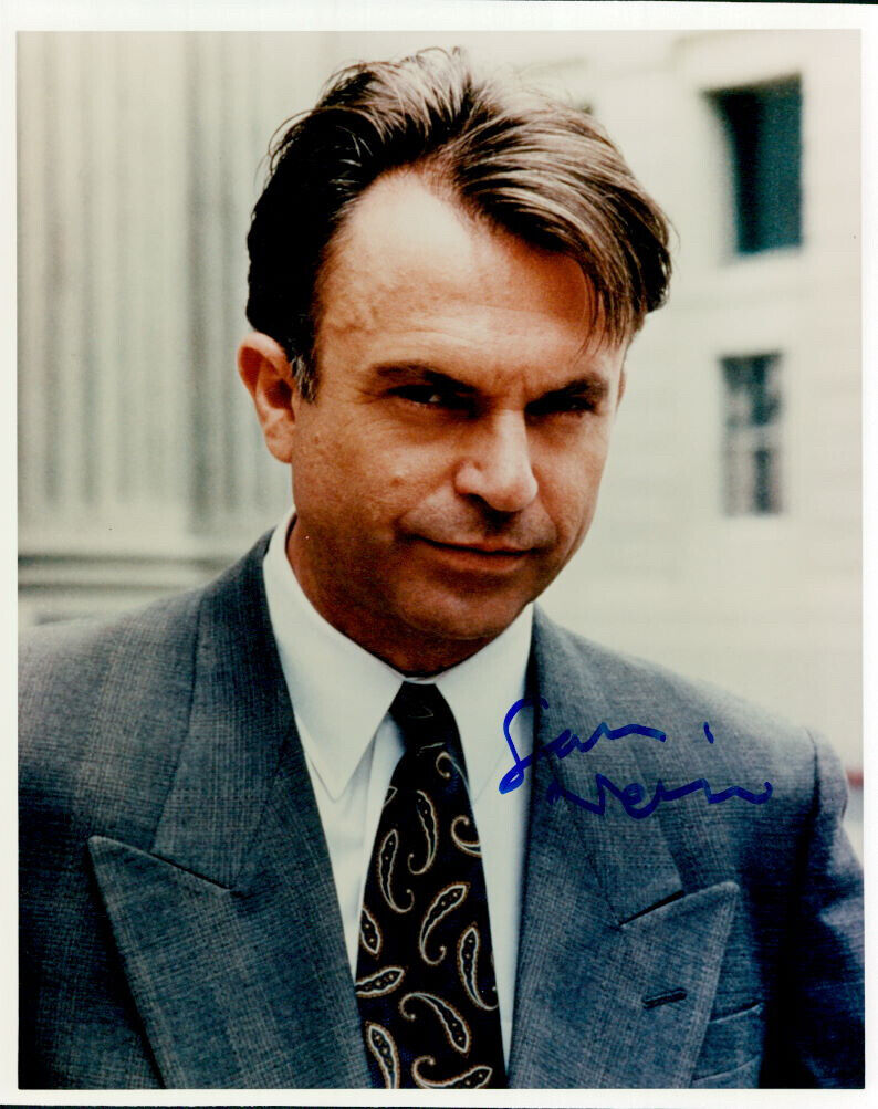 Sam Neill signed 8X10 Photo Poster painting