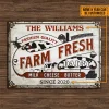 Personalized Dairy Cattle Farm Fresh Custom Classic Metal Signs