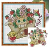 Summer of Stamps -14CT Stamped Cross Stitch Kit(19*19cm)