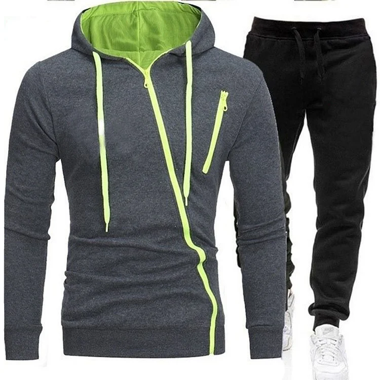 Autumn Winter Hot Sale Men's Zipper Jackets And Jogger Pants High Quality Male Outdoor Casual Sports Jogging Suit