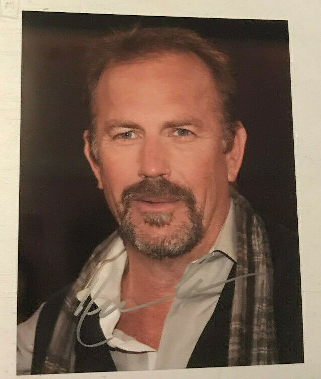 KEVIN COSTNER ACTOR HAND SIGNED AUTOGRAPHED 8X10 Photo Poster painting W/HOLOGRAM COA!