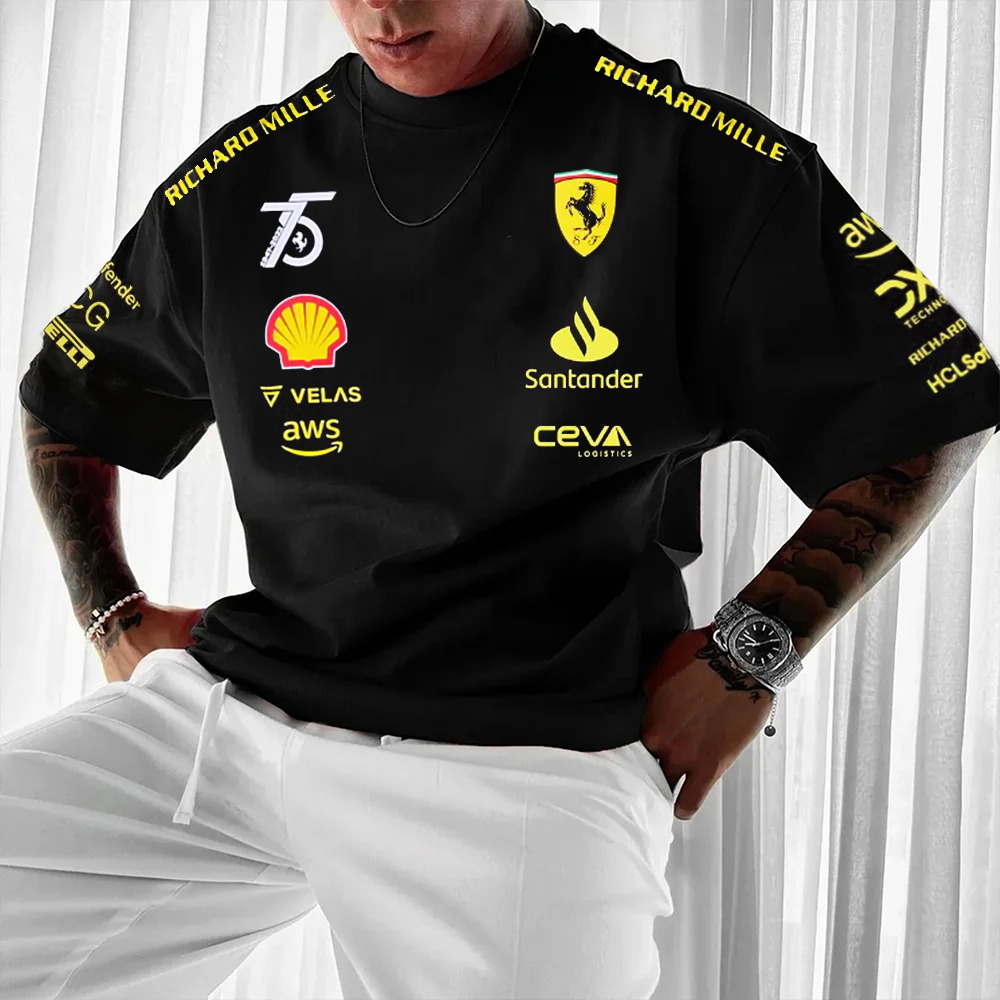 Men's Racing Inspired Graphic Casual T-shirt / TECHWEAR CLUB / Techwear