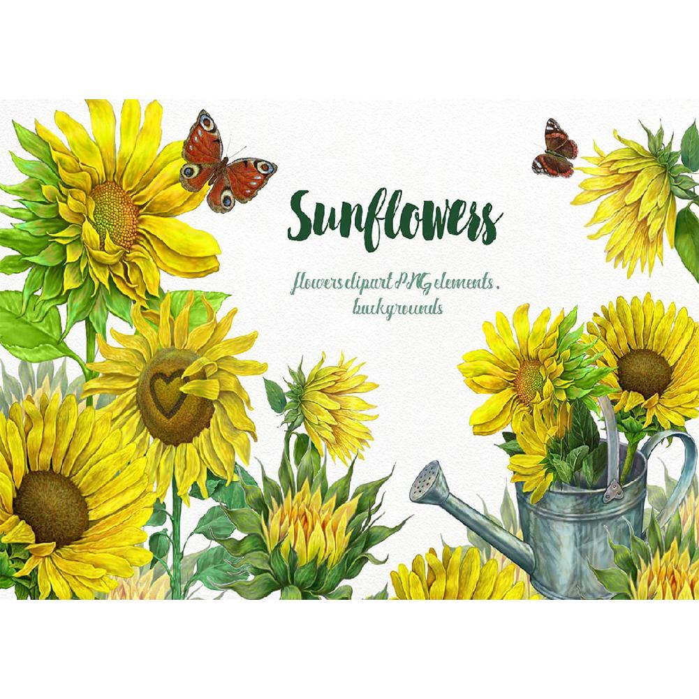 

Sunflower - Round Drill Diamond Painting - 40*30CM, 501 Original