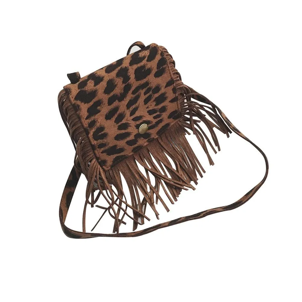 Tassel Mini Messenger Bag Kids Girls Handbags Coin Purse Children Shoulder Bags