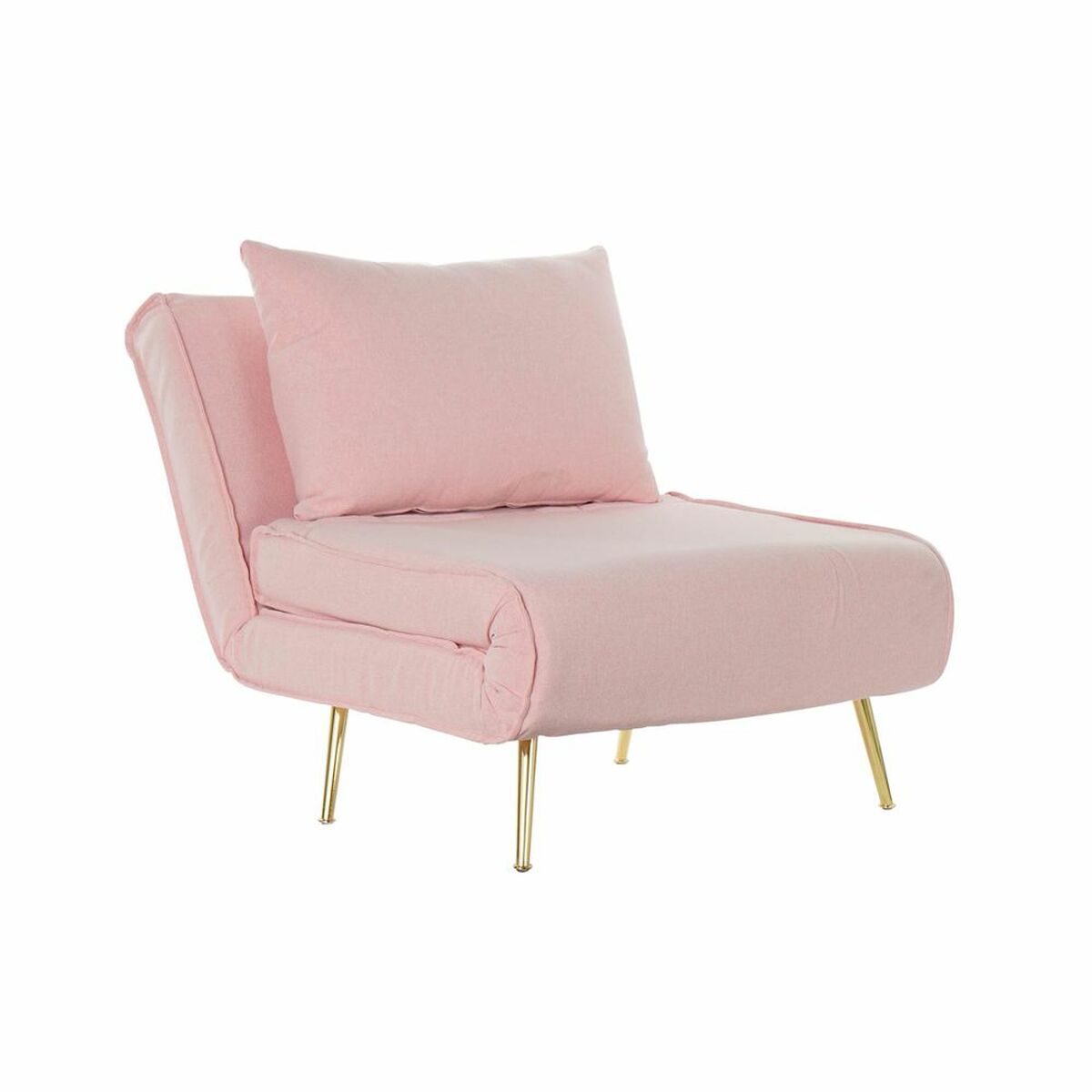 Sofabed DKD Home Decor 8424001799510 Multicolour Light Pink Metal Modern Scandi 90 x 90 x 84 cm  SALE KIM