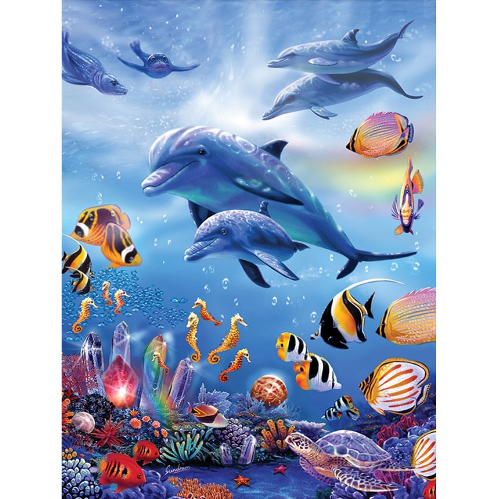 Sea World - Partial Drill - Diamond Painting(30*40cm)
