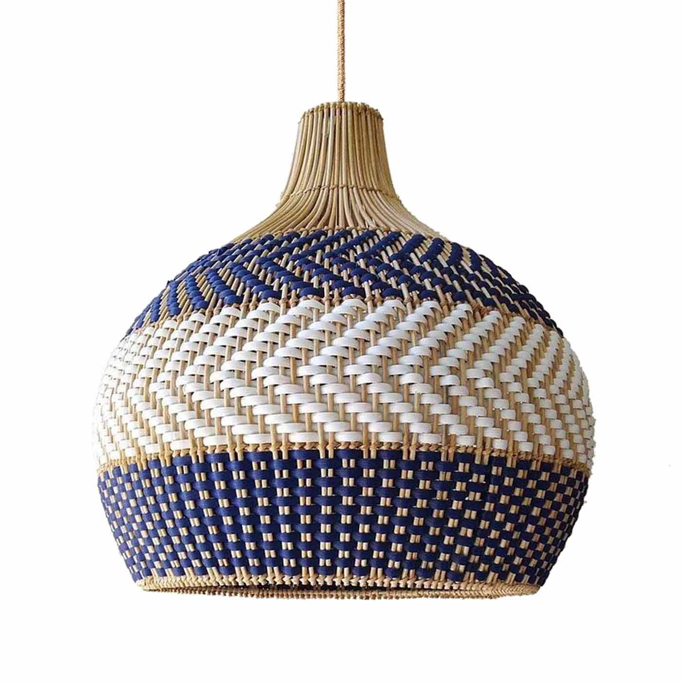 Ethereal Dome Rattan Pendant Light