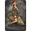 Military Girl - Metal Tin Signs(8*12Inch/12*16Inch) - Garage&Transport
