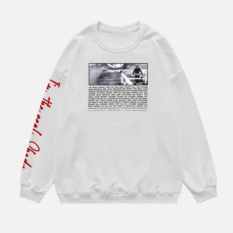 Street Slim Shady Print Sweatshirt