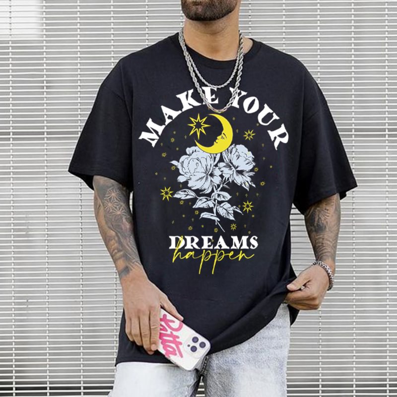 Men's Helios Print Casual T-Shirt、、URBENIE