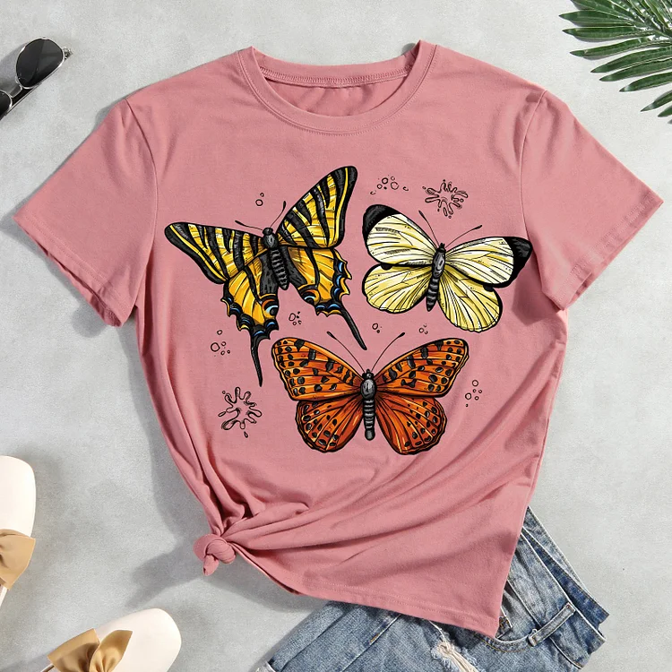 ANB - Butterfly fly  T-shirt Tee -04977