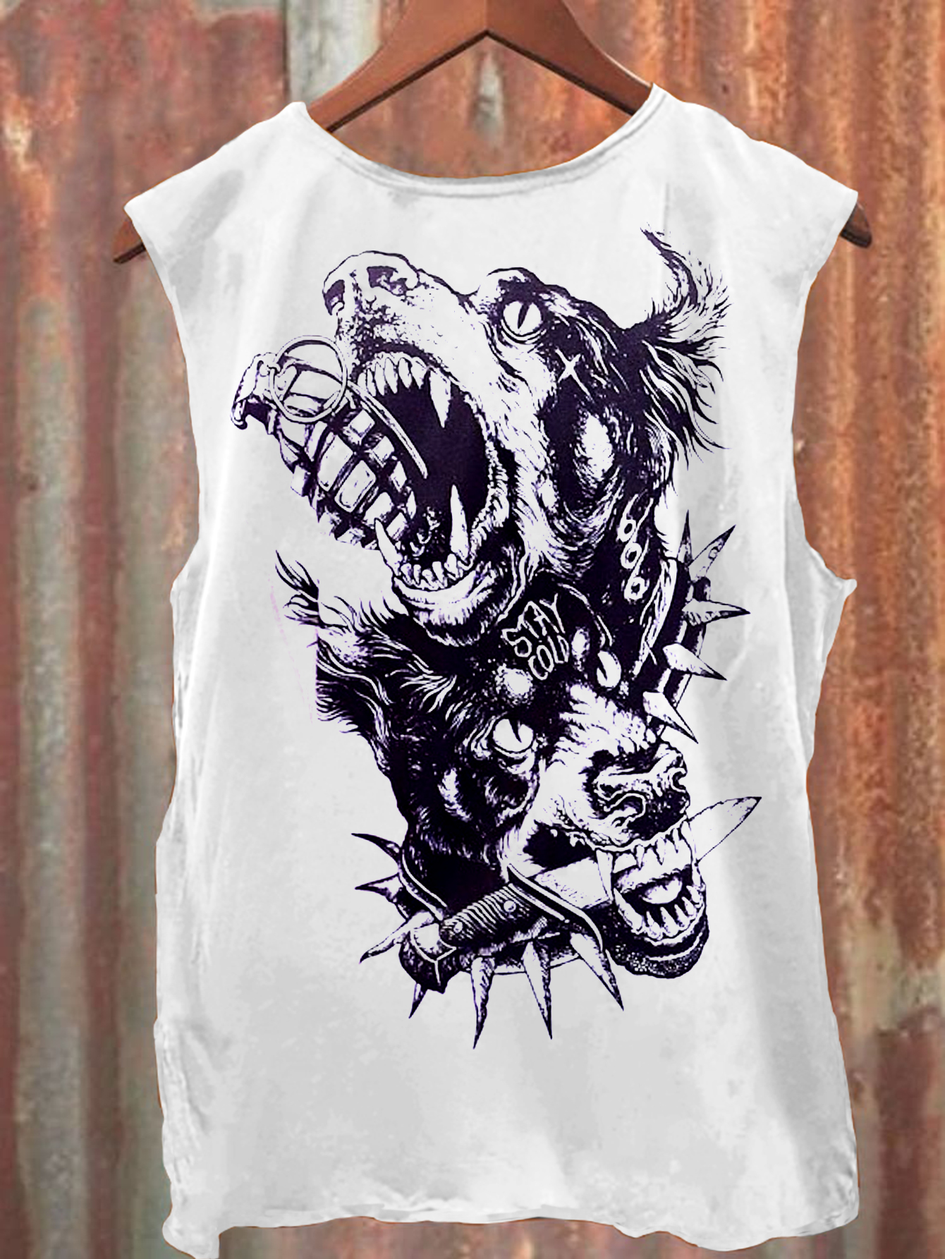 Devil Print Casual Vest / Rvogue / Rvogue