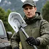 Portable Tactical Foldable Shovel Multitool for Hiking Emergency Use