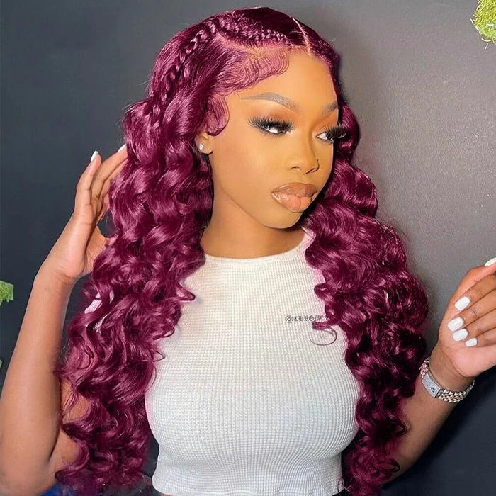 New Arrival Burdungy Brazilian 13*4 HD Lace Front Loose Wave Wigs