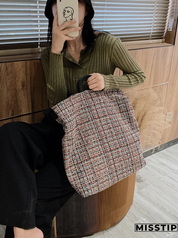Tweed Tote Bag