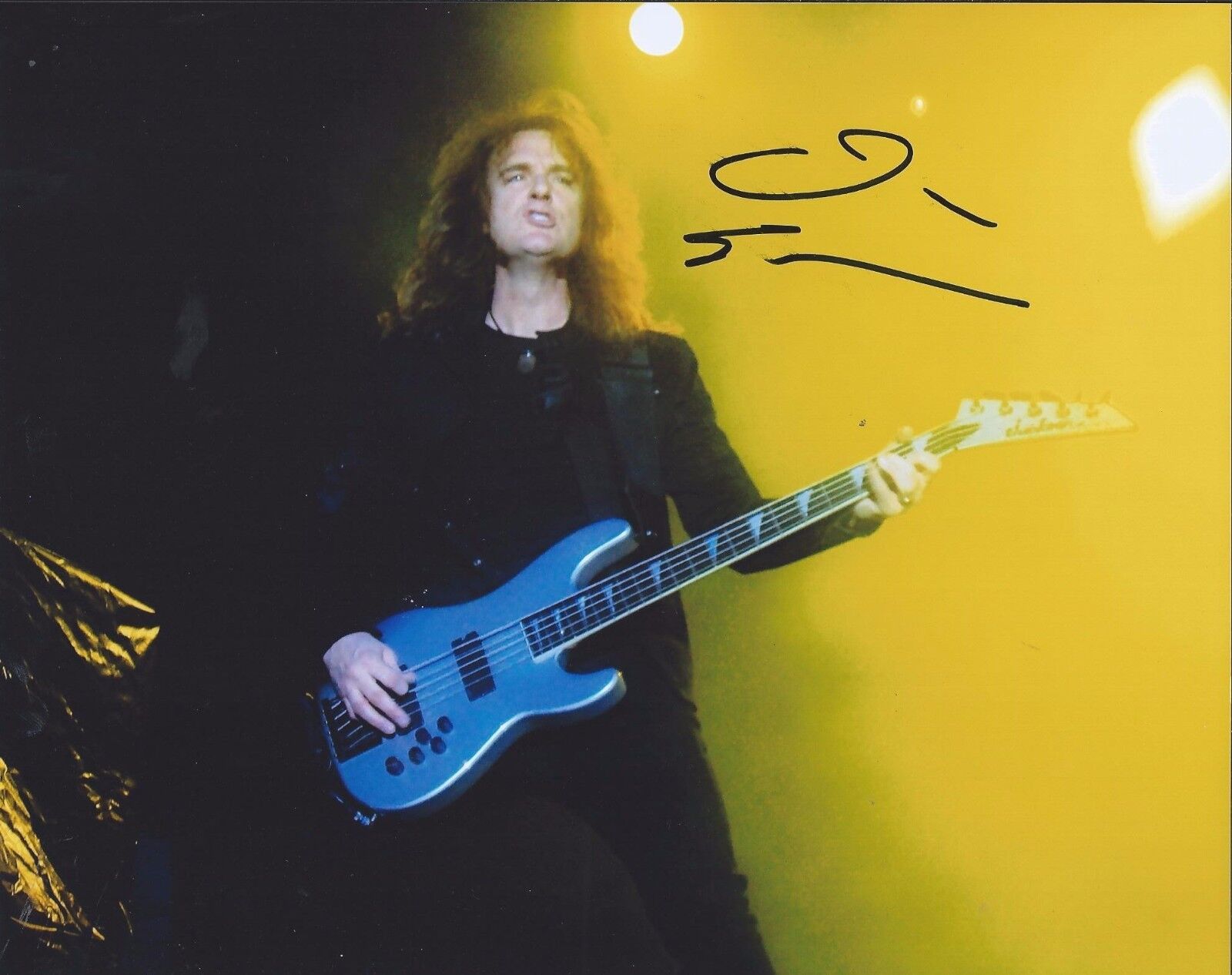 David Ellefson Dave Megadeth Bassist Signed Autographed 8X10 Photo Poster painting F