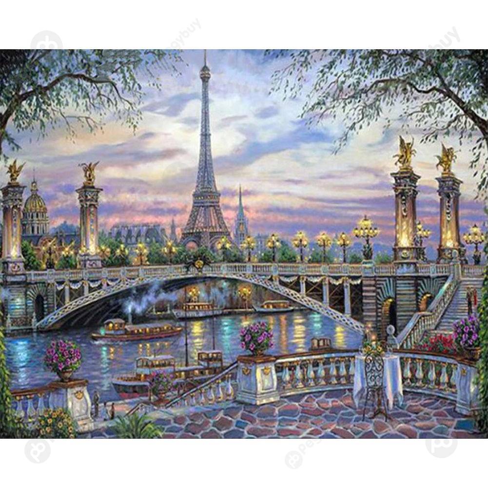 

40*50CM Paint By Numbers-Plant Tower, 501 Original