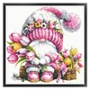 (US Only)Gnome Design DIY Bead Embroidery Kit 39x39cm 9CT Cross Stitch Kit for Home Decor