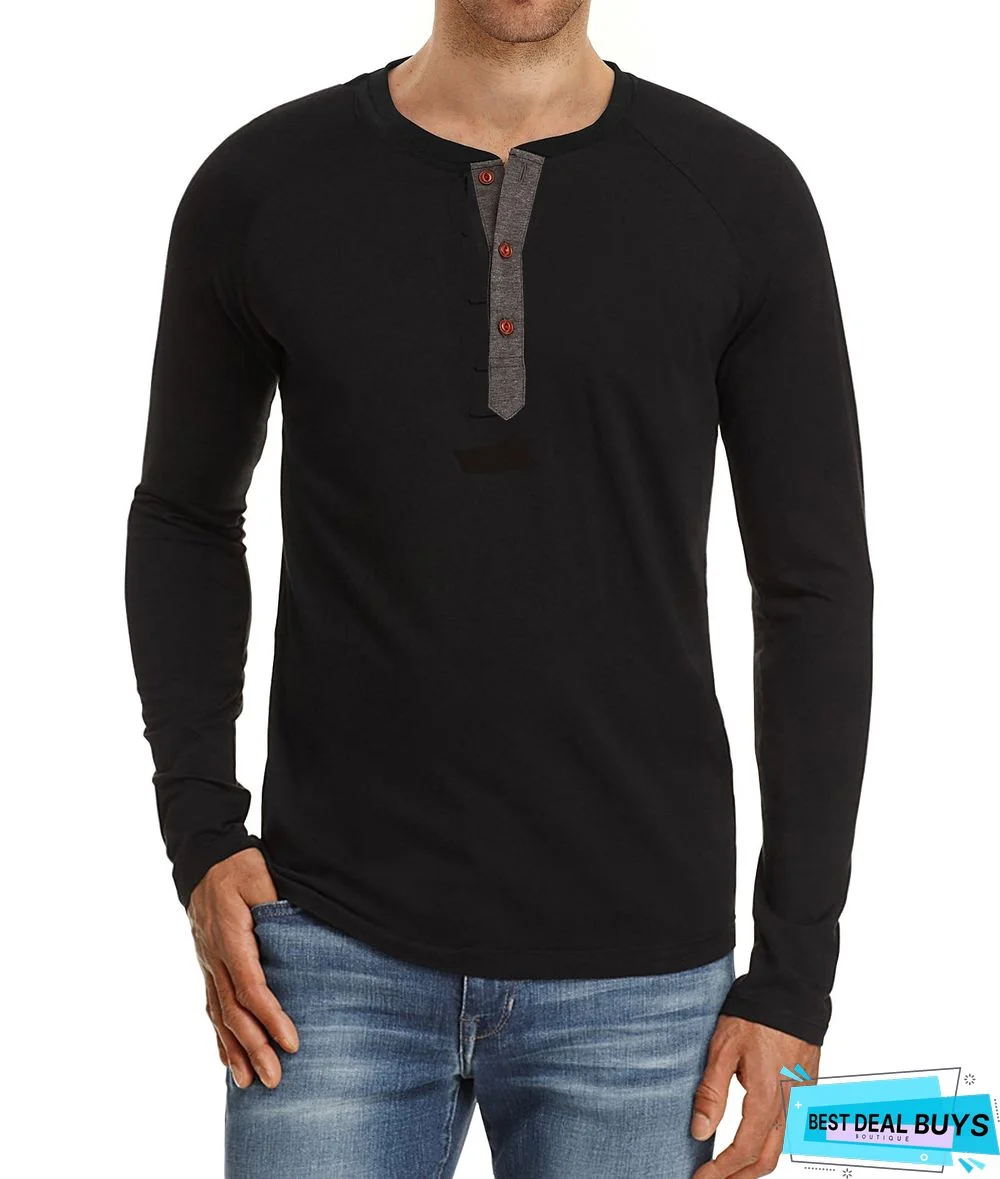 Men's Wear Long Sleeve T-Shirt Round Neck Bottoming Shirt