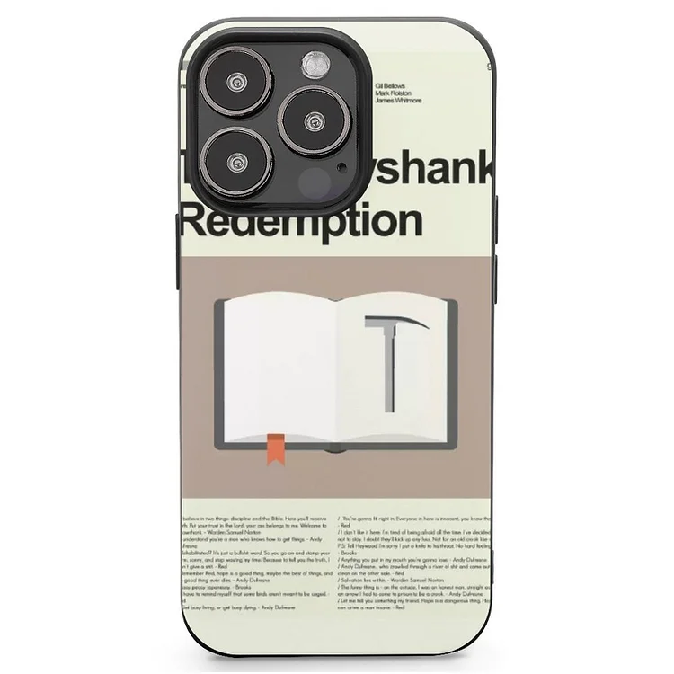 Shawshank Redemption Mobile Phone Case Shell For IPhone 13 and iPhone14 Pro Max and IPhone 15 Plus Case - Heather Prints Shirts